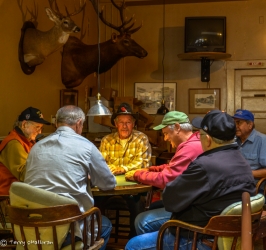Gamblers in the back of Joe's, Ferndale, California