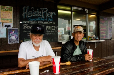 Locals at He'eia Pier, Kaneohe, Oahu